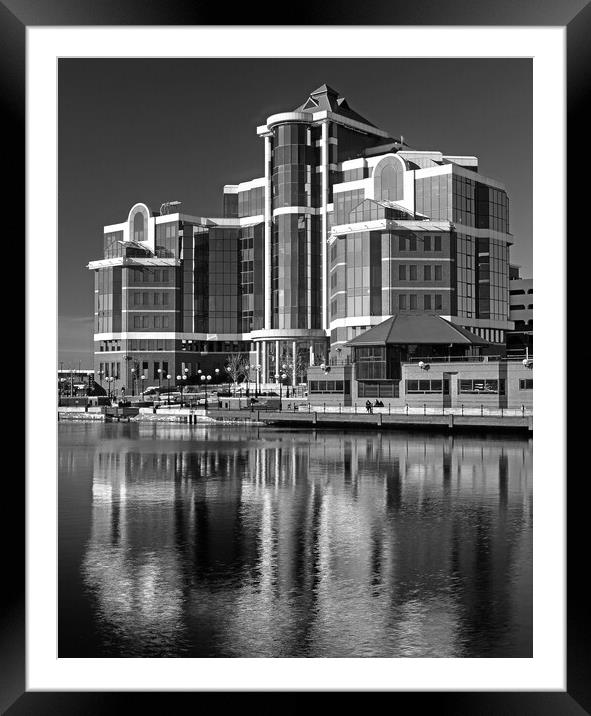 Victoria Building, Salford Quays   Framed Mounted Print by Darren Galpin