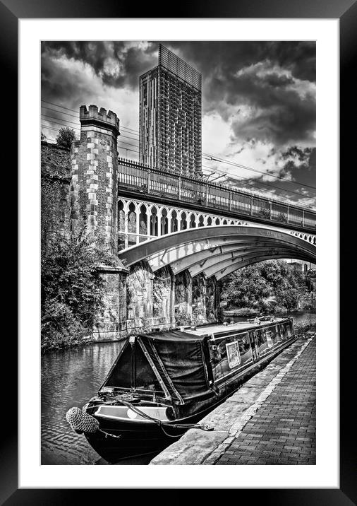 Rochdale Canal and Beetham Tower  Framed Mounted Print by Darren Galpin