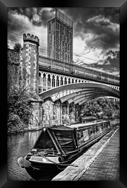 Rochdale Canal and Beetham Tower  Framed Print by Darren Galpin