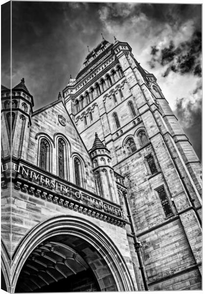 Whitworth Hall, University of Manchester Canvas Print by Darren Galpin