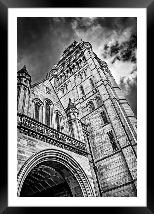 Whitworth Hall, University of Manchester Framed Mounted Print by Darren Galpin