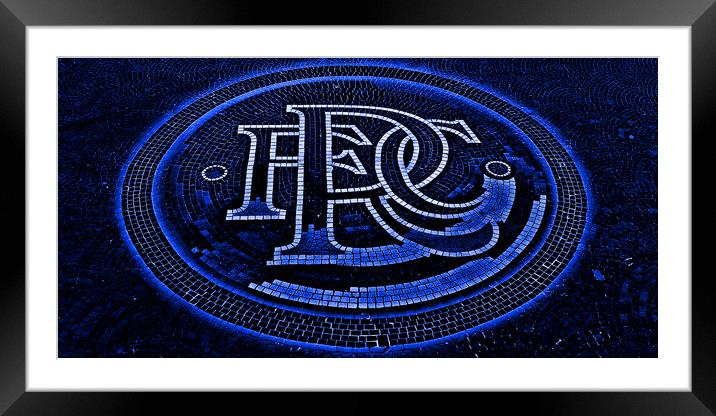 Rangers Football Club crest mosaic Framed Mounted Print by Allan Durward Photography