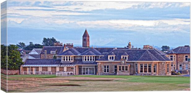 Prestwick Golf Club clubhouse Canvas Print by Allan Durward Photography