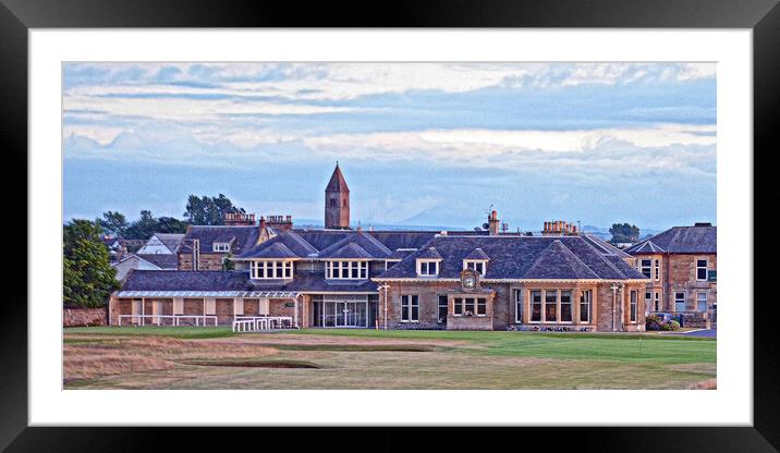 Prestwick Golf Club clubhouse Framed Mounted Print by Allan Durward Photography