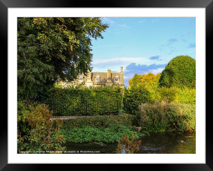 River house Framed Mounted Print by Martin fenton