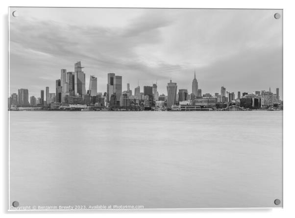 Manhattan Skyline  Acrylic by Benjamin Brewty