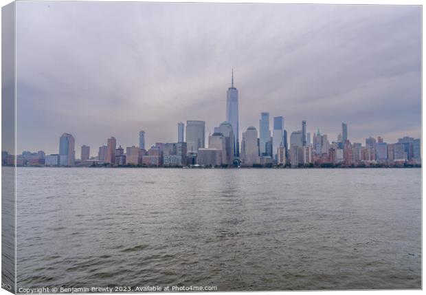 New York City Skyline Canvas Print by Benjamin Brewty