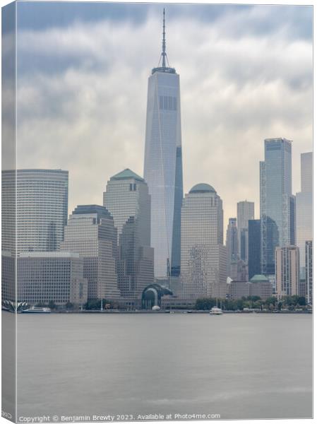 One World Trade Centre Canvas Print by Benjamin Brewty