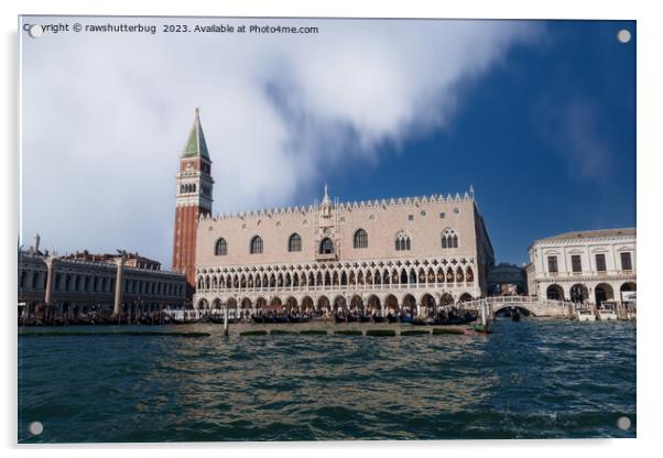 Venetian Elegance: St. Mark's Basilica and Doge's  Acrylic by rawshutterbug 
