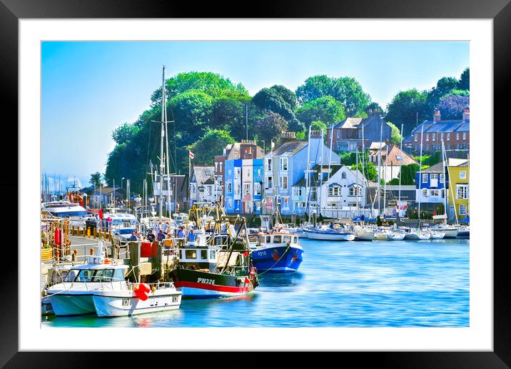 Weymouth Framed Mounted Print by Alison Chambers