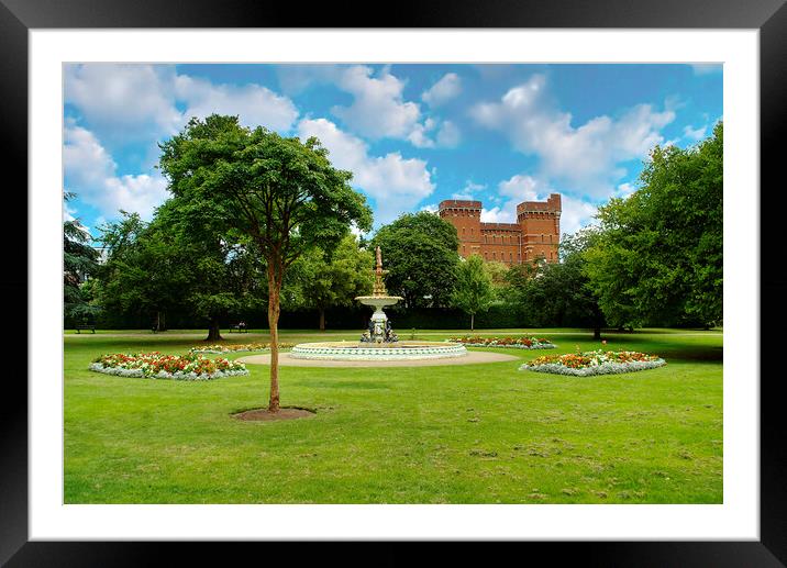 Vivary Park Taunton Framed Mounted Print by Alison Chambers