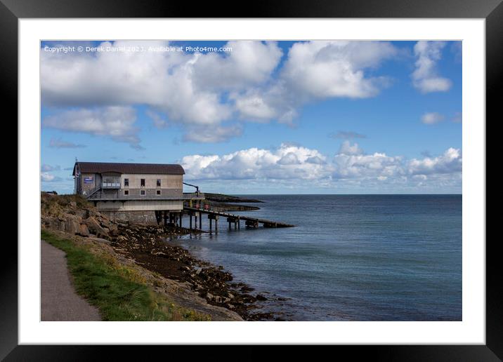 Lifeboat Station, Moelfre on Anglesey Framed Mounted Print by Derek Daniel
