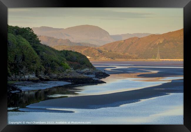 The River Dwyryd in Portmeirion, Wales, a place to relax and enjoy the scenery Framed Print by Paul Chambers