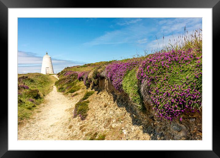 Pepperpot Daymark - Portreath, north Cornwall, UK. Framed Mounted Print by Malcolm McHugh