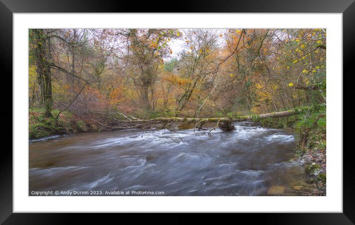 The River Camel at Helland Bridge Framed Mounted Print by Andy Durnin
