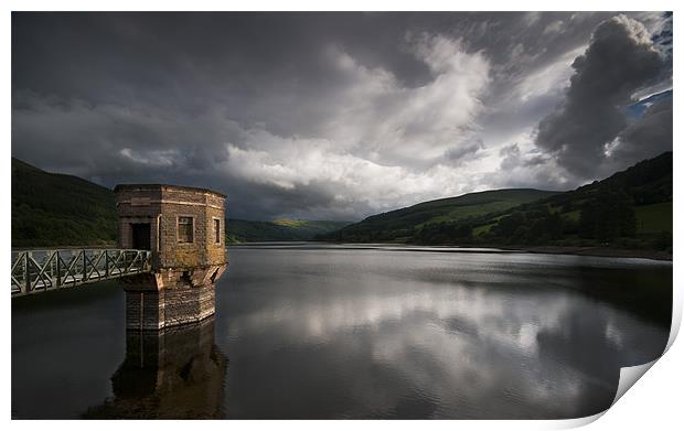Talybont reservoir Print by Creative Photography Wales
