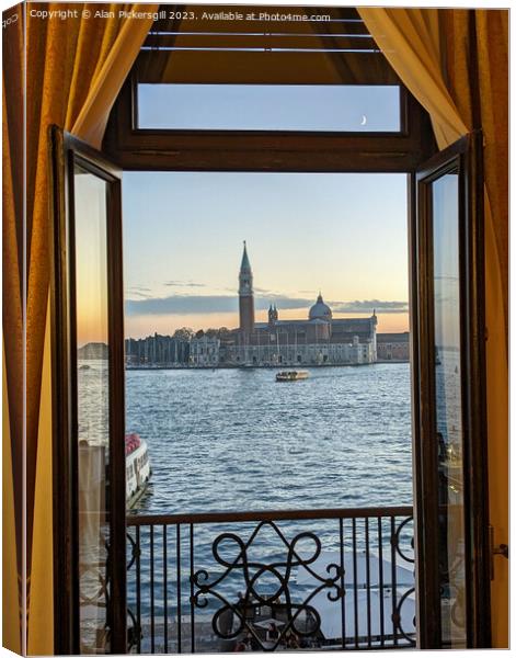 Venice window Canvas Print by Alan Pickersgill