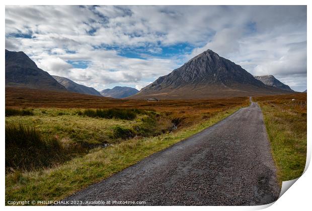 Glencoe mountain 973 Print by PHILIP CHALK