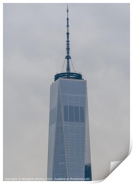 One World Trade Centre Print by Benjamin Brewty