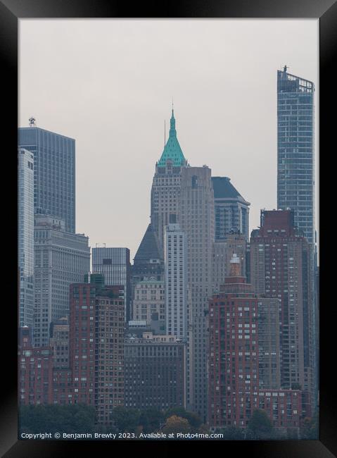 New York Architecture Framed Print by Benjamin Brewty