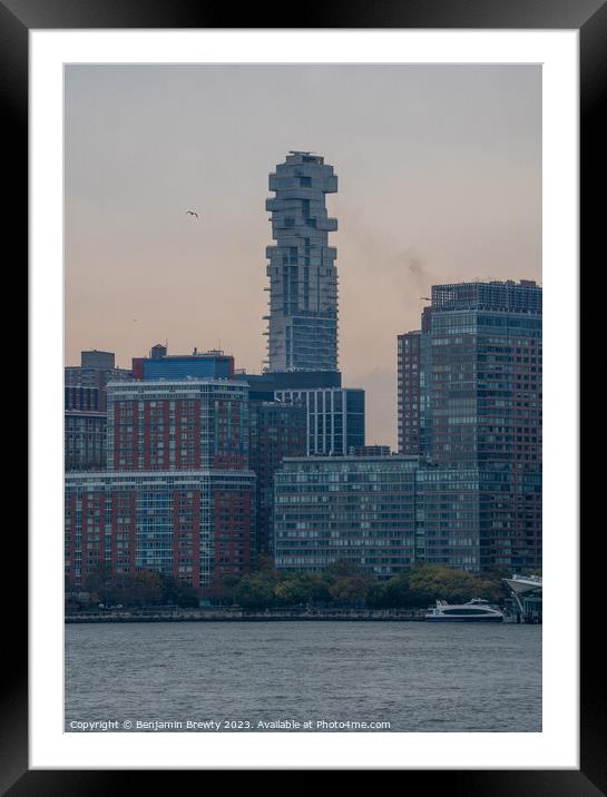 Jenga Building NYC Framed Mounted Print by Benjamin Brewty