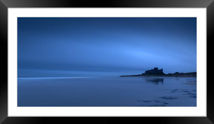 Bamburgh Castle Framed Mounted Print by Phil Durkin DPAGB BPE4