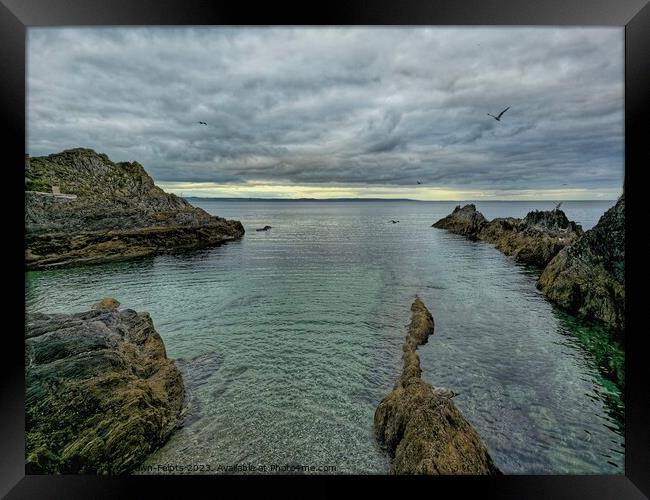 Beyond the harbour wall at Mevagissey  Framed Print by Carolyn Brown-Felpts