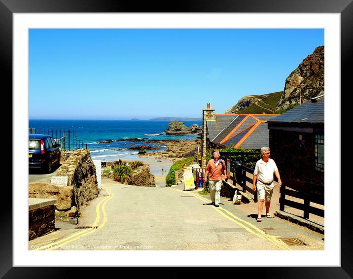 St. Agnes, Cornwall. Framed Mounted Print by john hill