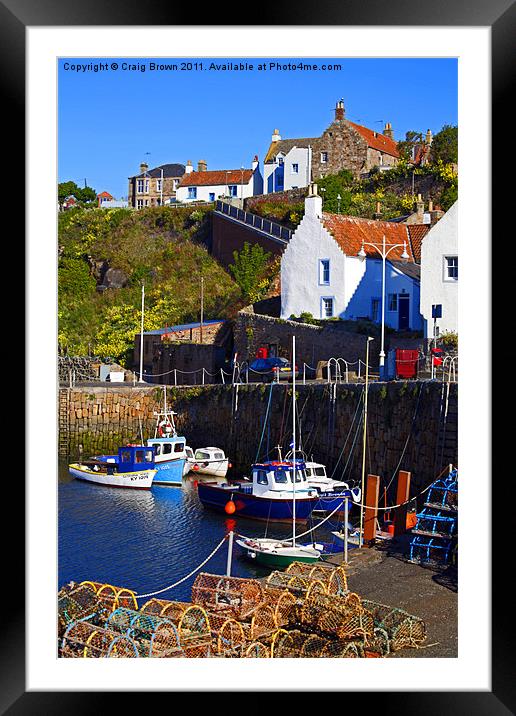 Crail Harbour, Fife Scotland Framed Mounted Print by Craig Brown