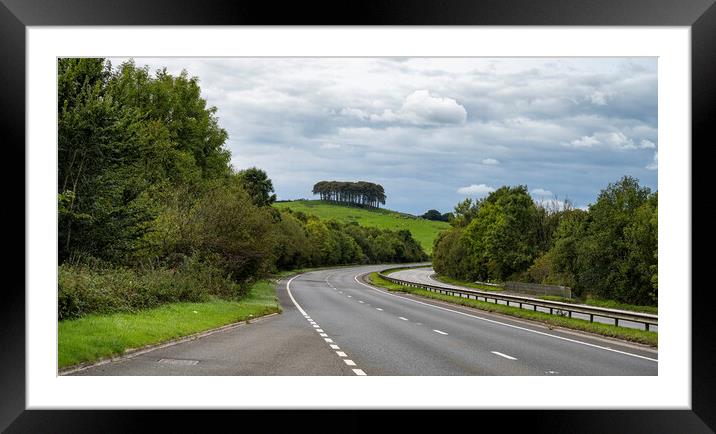 Nearly Home Trees A30 Framed Mounted Print by kathy white