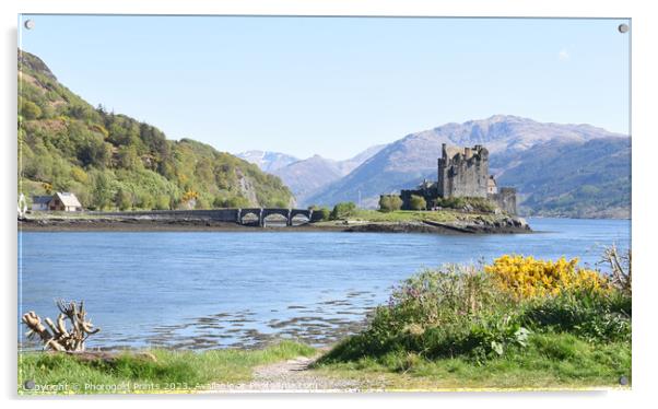 Eilean Donan Castle in the Highlands , Scotland Acrylic by Photogold Prints