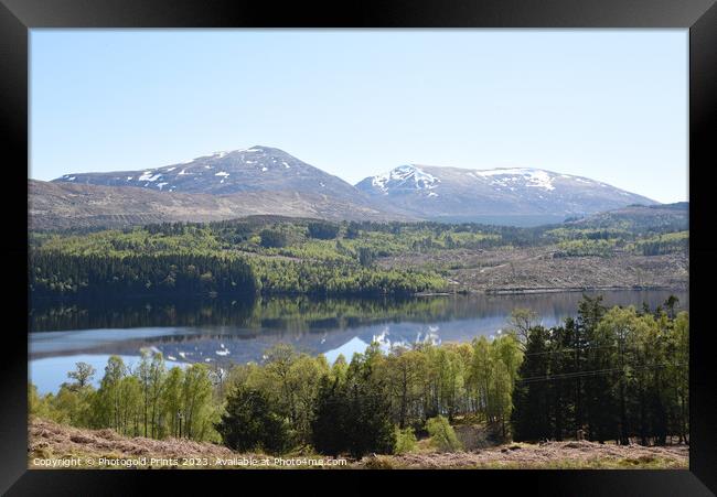 Loch Garry in the Highlands of Scotland Framed Print by Photogold Prints