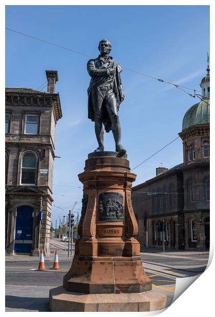 Robert Burns Monument In Edinburgh Print by Artur Bogacki