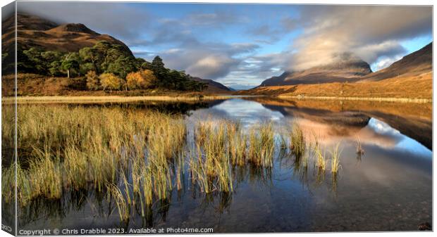 Liathach and Loch Clair Canvas Print by Chris Drabble