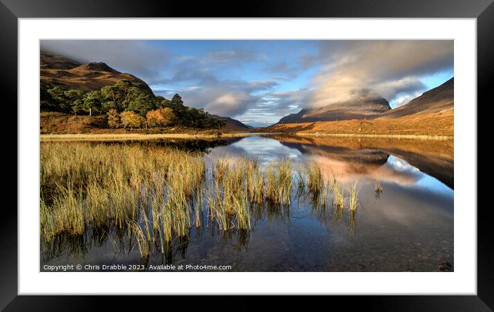 Liathach and Loch Clair Framed Mounted Print by Chris Drabble