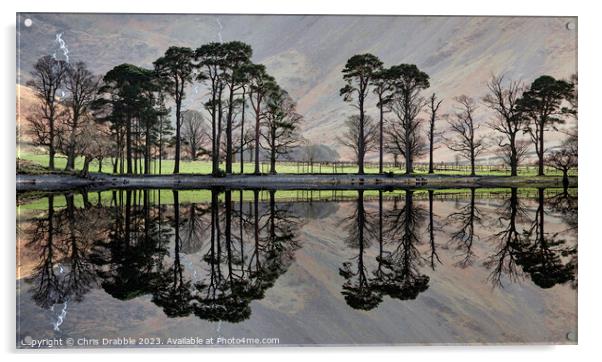 The Buttermere sentinels Acrylic by Chris Drabble