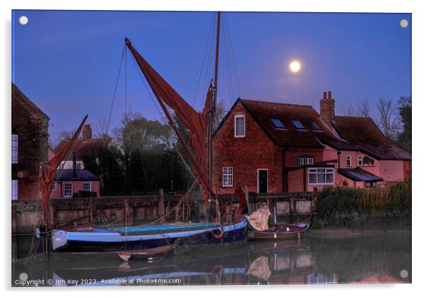 Snape Maltings  Suffolk  Acrylic by Jim Key