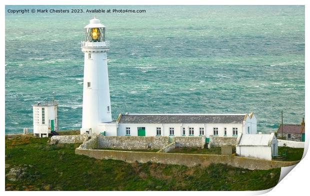 South Stack lighthouse  Print by Mark Chesters