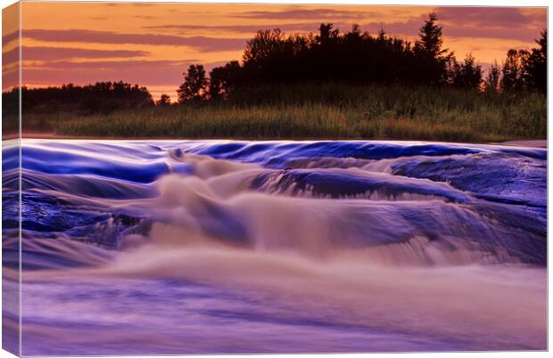 Flowing Water Canvas Print by Dave Reede