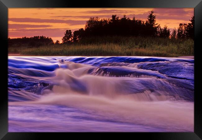 Flowing Water Framed Print by Dave Reede