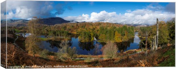 Tarn Howes pano 974 Canvas Print by PHILIP CHALK
