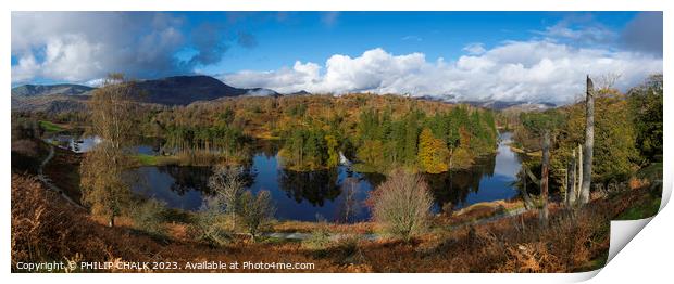 Tarn Howes pano 974 Print by PHILIP CHALK