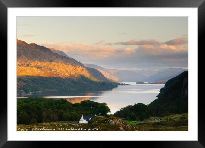 Loch Maree from Poolewe Framed Mounted Print by Mark Greenwood