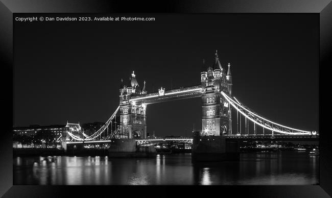 Tower Bridge Nights Framed Print by Dan Davidson