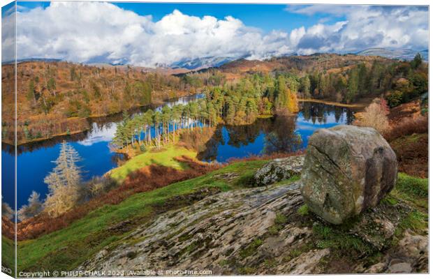 Autumn in the lake district 975  Canvas Print by PHILIP CHALK