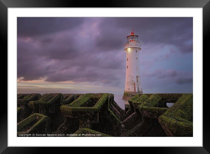 New Brighton Lighthouse Framed Mounted Print by Duncan Spence