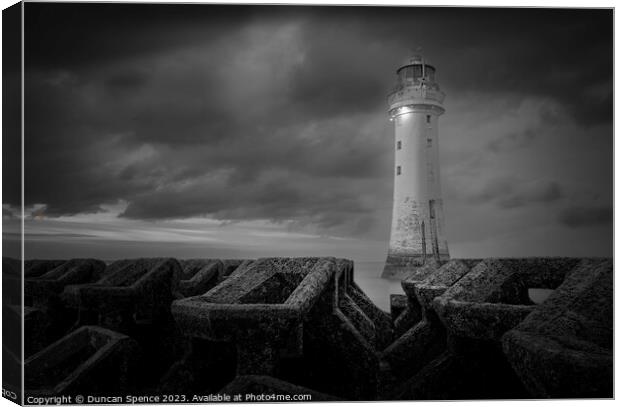 New Brighton Lighthouse Canvas Print by Duncan Spence