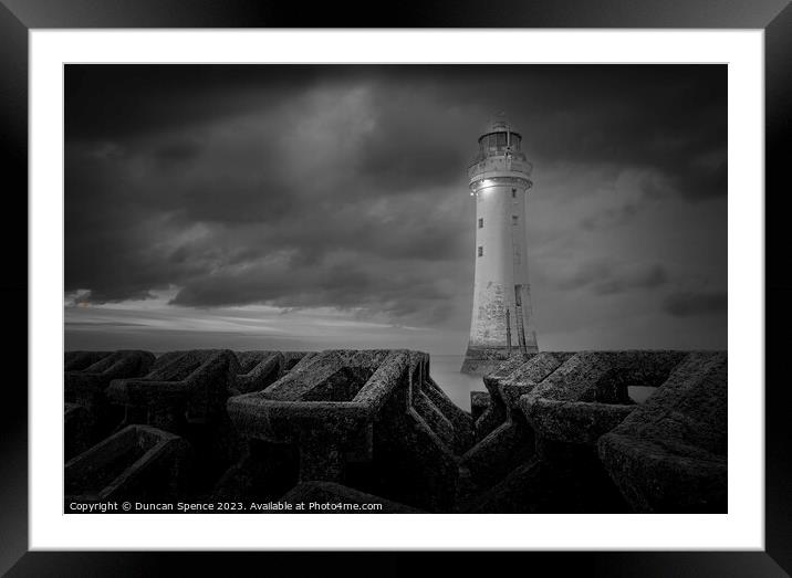 New Brighton Lighthouse Framed Mounted Print by Duncan Spence