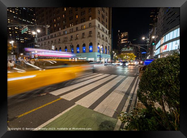 Long Exposure Macy's Framed Print by Benjamin Brewty