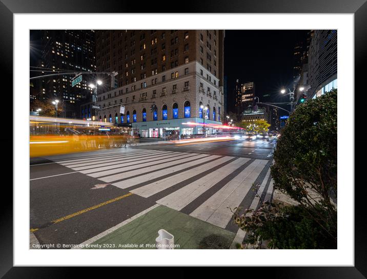 Outside Macy's Long Exposure Framed Mounted Print by Benjamin Brewty